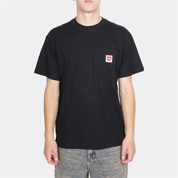 Carhartt WIP Pocket Heart T-shirt s/s Black / Red